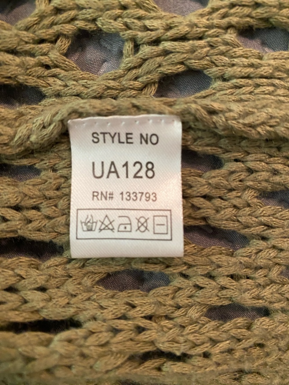 Long Olive Open-Knit Button-Front Cardigan - Picture 4 of 6